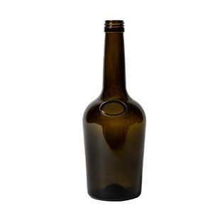 Пляшка 500 мл Brandy Antique, під різьбу 28 мм темна KBR886-01 фото
