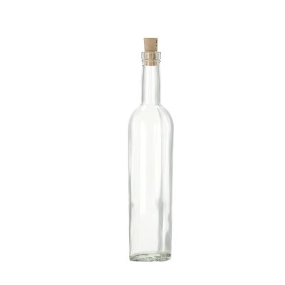 Стеклянная бутылка 500мл JOONIS квадратная под пробку KBT703-01 фото