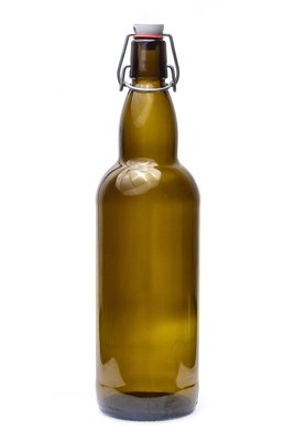 Бутылка для пива 1л LITVA коричневое стекло с бугельным замком KBB441-01 фото