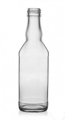 Скляна пляшка 250мл Чекушка під різьбу 28мм KBR616-01 фото