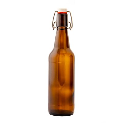 Пивна пляшка з бугельною кришкою LM 500 мл коричнева PKP529-01 фото