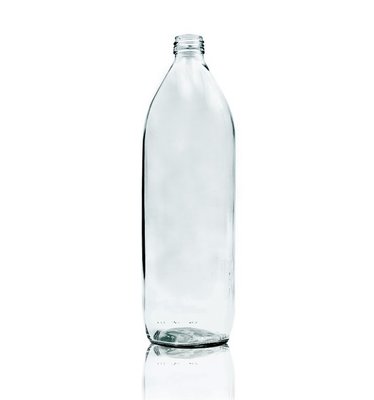 Стеклянная бутылка 1000мл Mineral под резьбу 28мм KBR644-01 фото