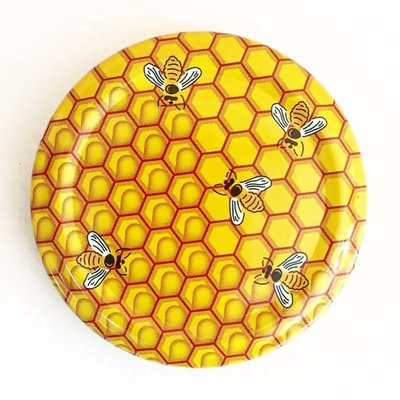 Кришка для меду гвинтова Твіст офф 82мм бджоли KK375-01 фото