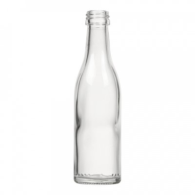Бутылка стеклянная 50мл MINIATURE под резьбу 18мм KBR246-01 фото