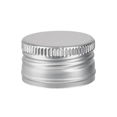 Ковпачок алюмінієвий 18х12 з різьбою срібло KKA156-01 фото