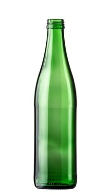 Пляшка скляна 500мл NRW MINERAL під різьбу 28мм зелена KBR513-01 фото
